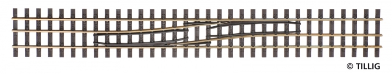 TILLIG 85186 - Gleiswechsel rechts/links H0-H0e, Länge 228 mm